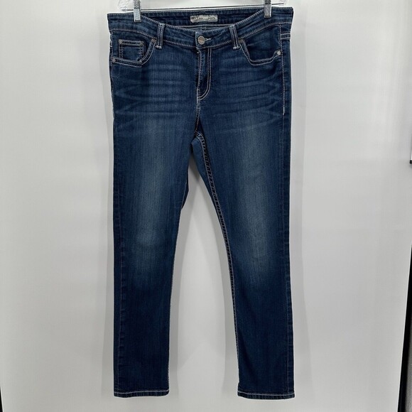 Buckle BKE Jeans Womens 33 Blue Dakota Relaxed Skinny Midrise Casual Stretch - Picture 1 of 15